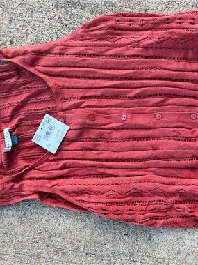 NWT American Eagle Outfitters Rust Red Knit Tank Top